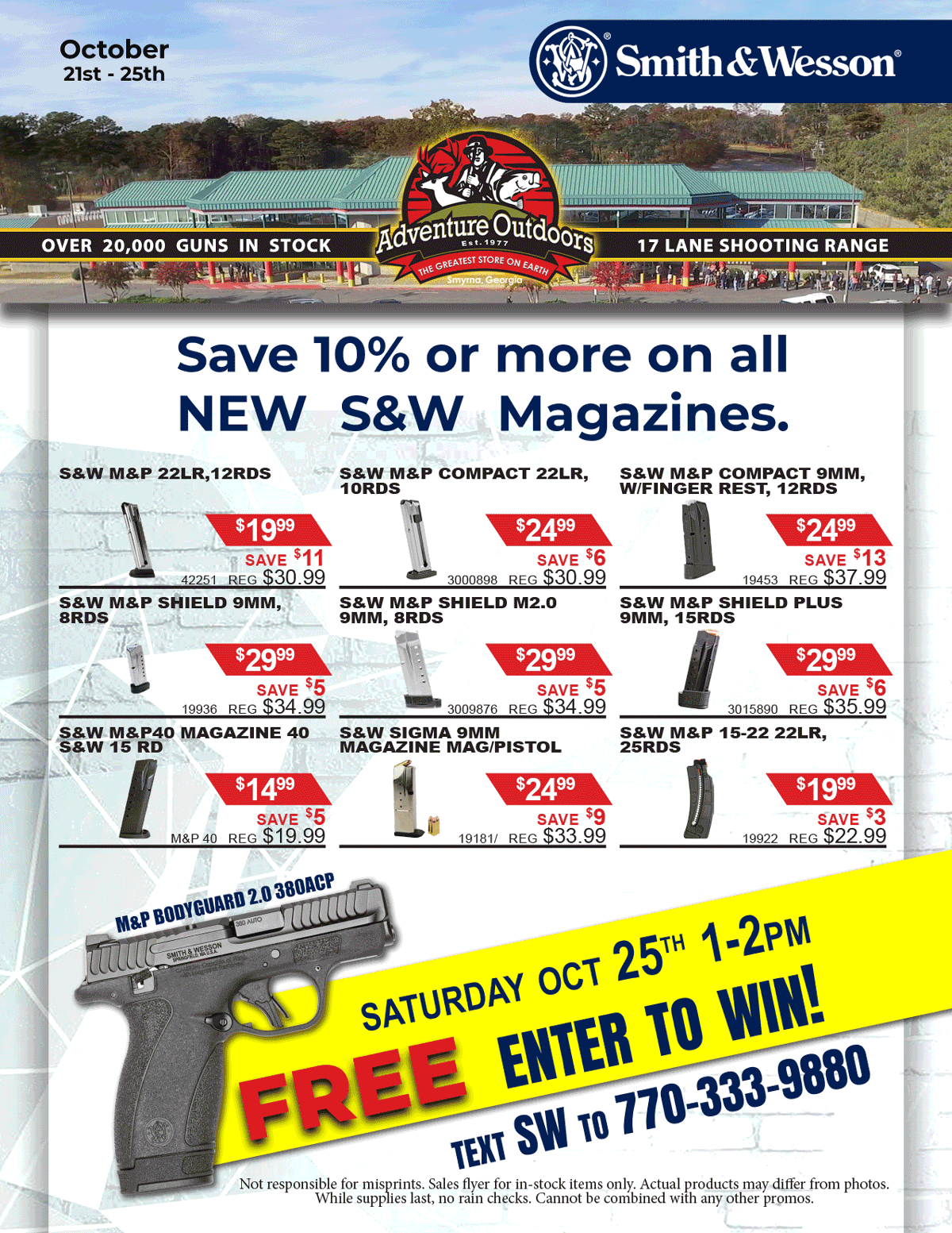 S&W Oct 2025